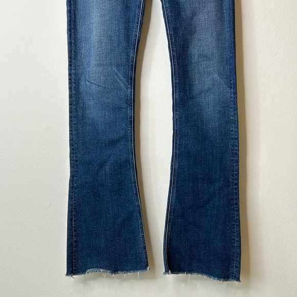 MOTHER Jeans The Runaway Fray in Girl Crush | Size 28 | Flare Raw Hem - Picture 11 of 16